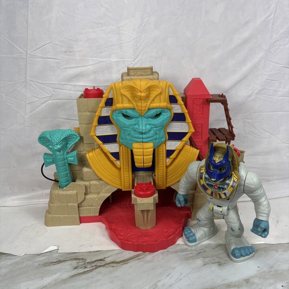 Fisher-Price Imaginext Serpent Strike Pyramid & Large Mummy Figure 9” no sound